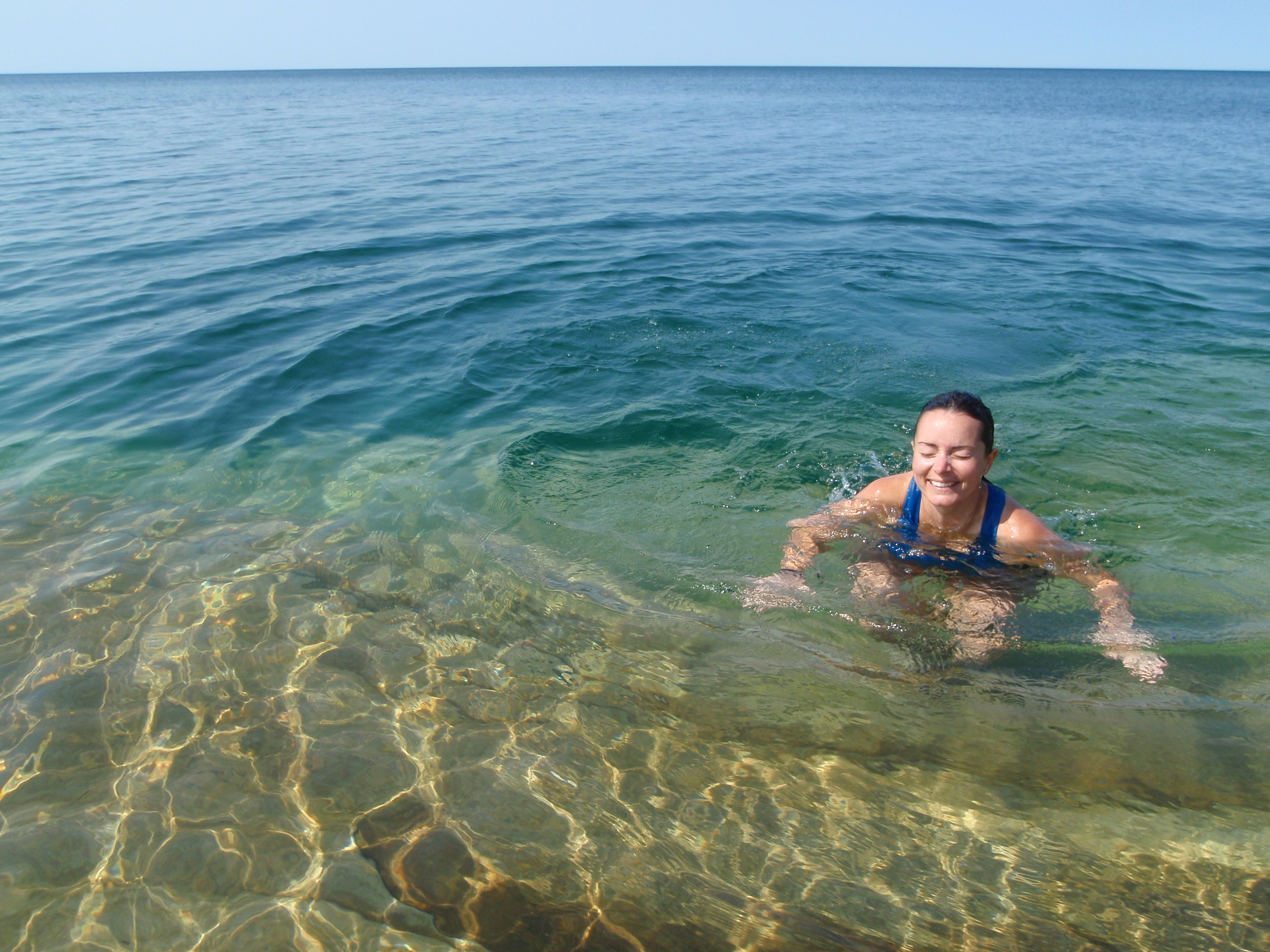 Pictured Rocks National Lakeshore beach, Michigan backpacking, mosquito beach backpacking