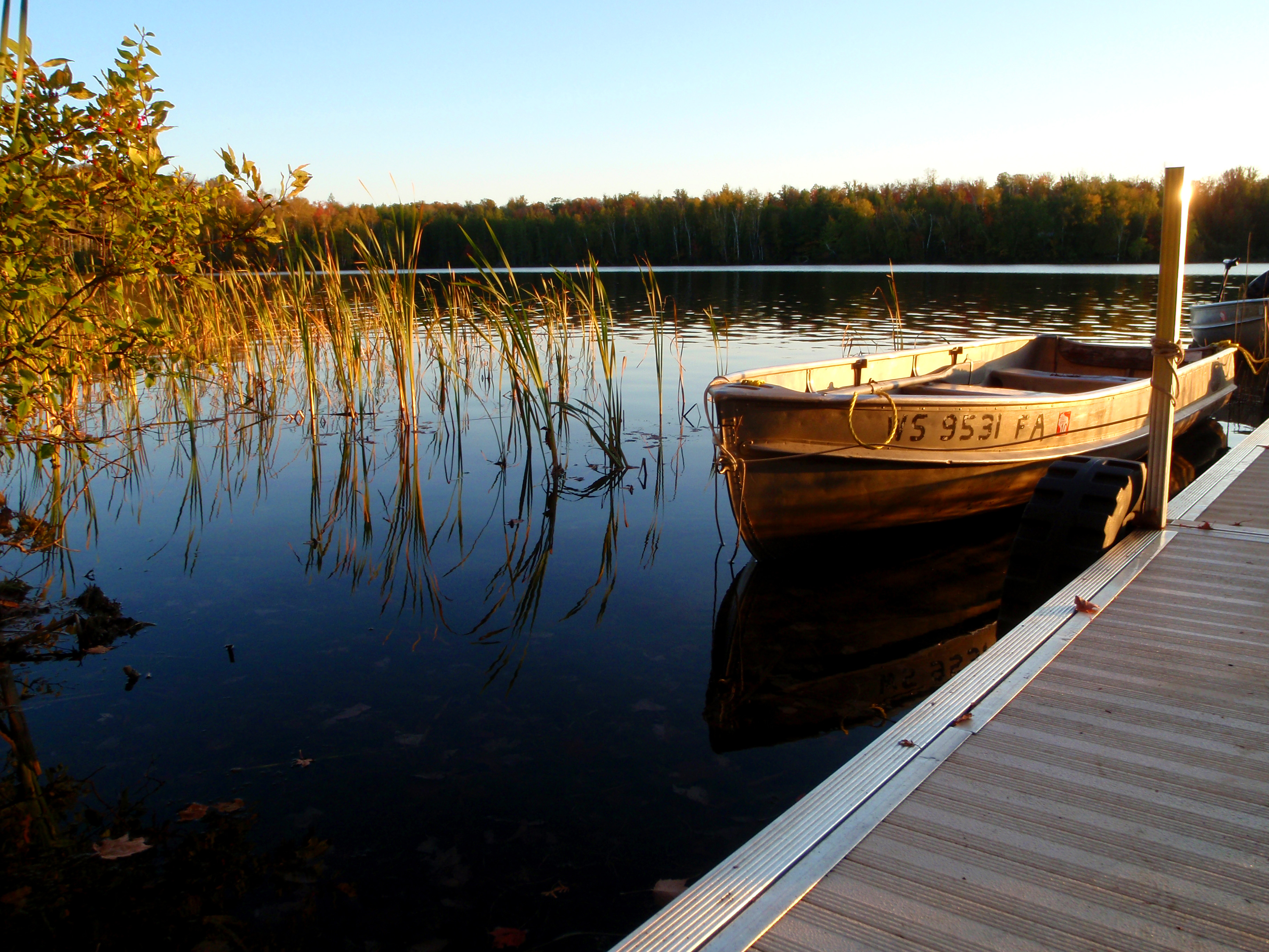 northern wisconsin sunset, northern wisconsin cattails