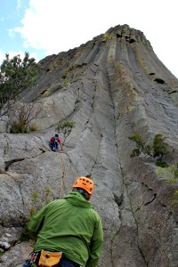 rock climbing, Wyoming, belay