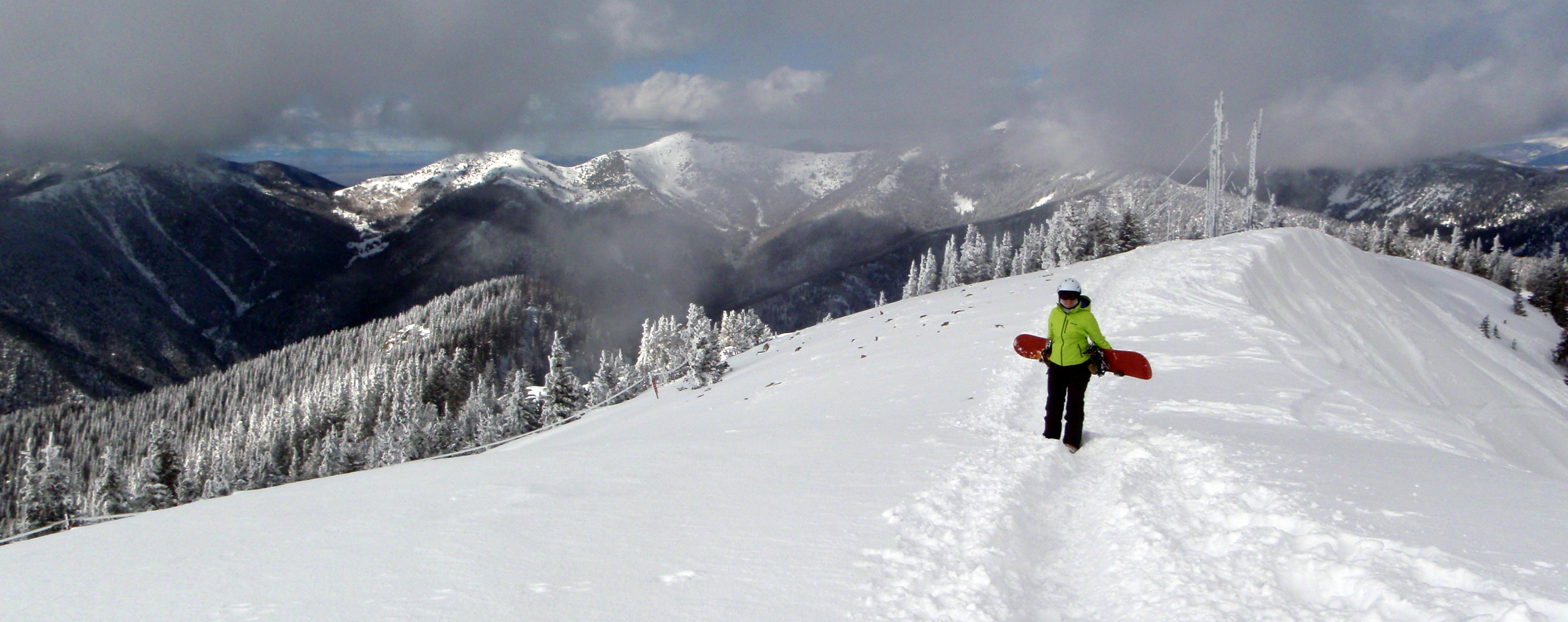 Taos Ski Valley snowboarding, Taos highline trail, Taos Kachina Peak, Taos Juarez