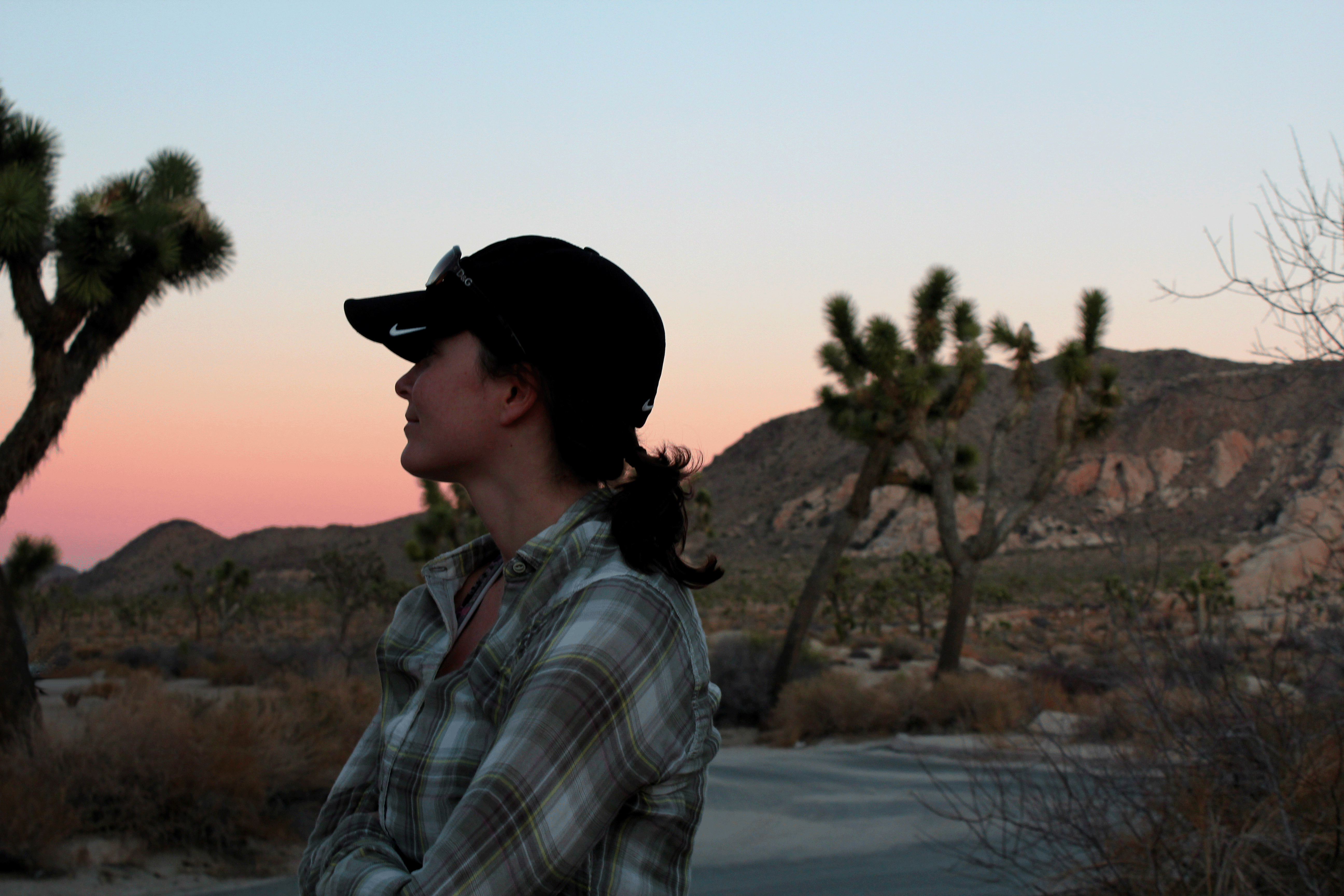 Joshua Tree car camping, joshua tree sunset