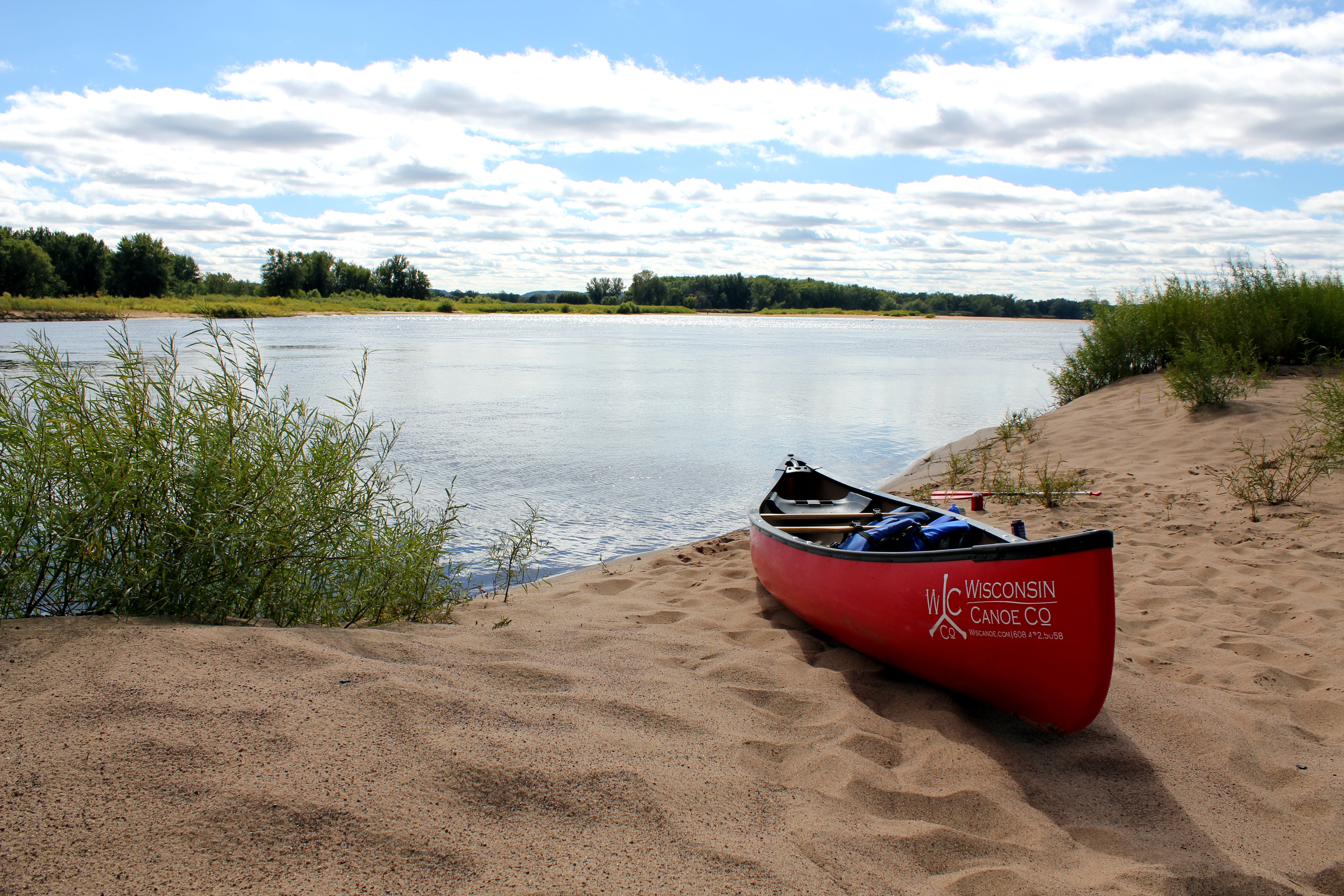 Wisconsin River camping, Wisconsin River beach, Wisconsin Canoe Company