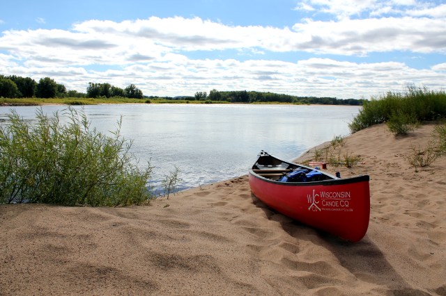Wisconsin River camping, Wisconsin River beach, Wisconsin Canoe Company