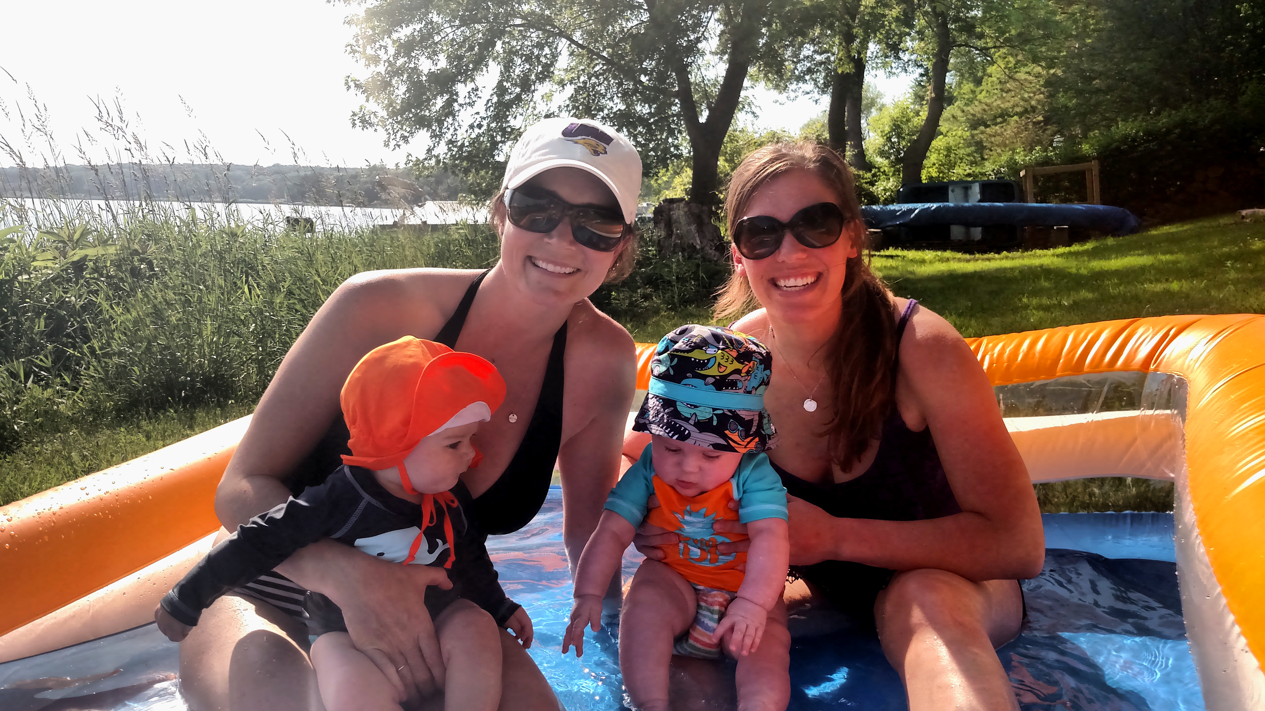 baby pool at the lake