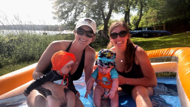 baby pool at the lake