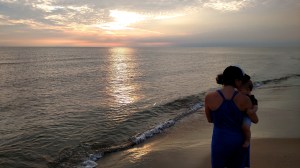 Muskegon State Park, beach, sunset