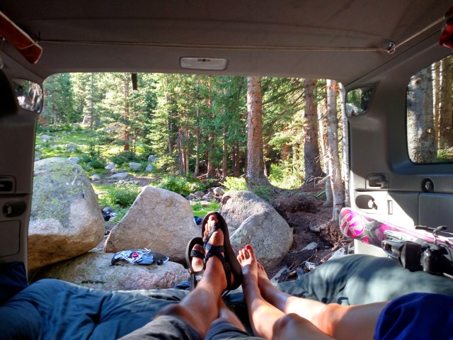4-runner camping, car camping, SUV rv, arapaho national forest