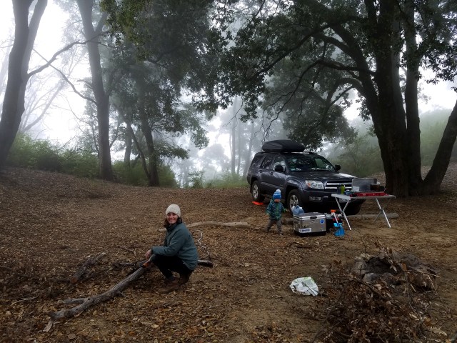 epicroadtrip, bigsur, ca, california, nacemiento, foggy, mountains, mountainroad, bigsurcamping, campsite, 4runner camper, 4runnercamperconversion, toyota, campingwithkids, carcamping