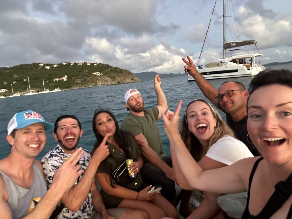 dinghy, jost van dyke dinghy, jost party, sailing bvi, bali catamarans