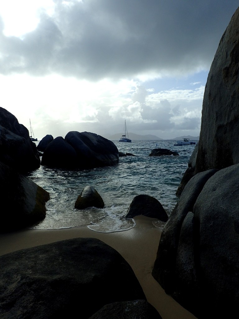 the baths bvi, bvi beach, sailing bvi, batholithic rock formation